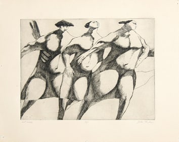 John Fenton, Fast Walk, Etching and Aquatint