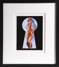 Mel Ramos, Peek-A-Boo With Towel, Lithograph