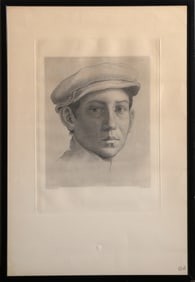 After Raphael Sanzio da Urbino, Portrait of a Young Man, Etching