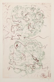 Max Ernst, Les Chiens Ont Soif, Color Etching
