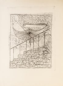 Oscar Dominguez, Sombre est Noir, Etching