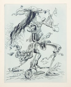 Kurt Seligmann, Une Ecriture Lisible II, Etching on Wove Paper