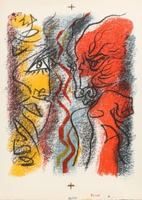 Andre Masson, Isis, Heraclite et le Fleuve, Lithograph