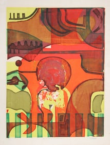 Dennis Ashbaugh, Hovering Parallax, Screenprint