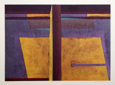 Charles Battaglini, Charlton Access, Woodcut on thin wove paper