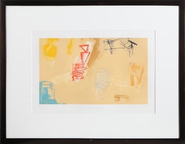 Joaquin Capa, Profile on Ocher, Aquatint Etching
