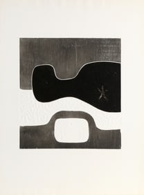Walter Feldman, Ezekiel, Woodcut with Embossing on BFK Rives