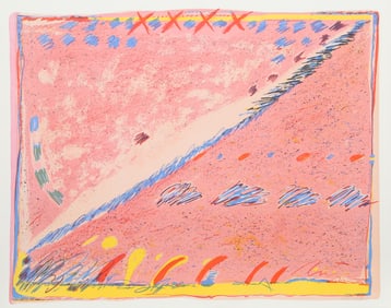 Sybil Kleinrock, Pink Dream Markings, Lithograph