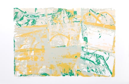 Walter Darby Bannard, Stone Pond, Screenprint on Rives BFK paper
