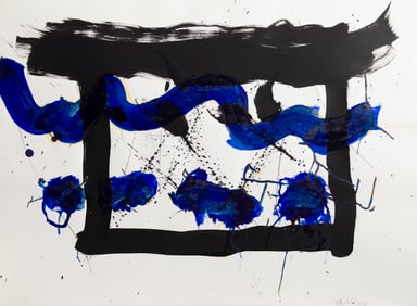 Jackie Battenfield, Wave Square #1, Acrylic on paper