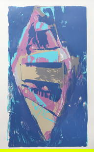 Darryl Hughto, Starting Over, Screenprint: Artist: Darryl Hughto, American (1943 - ) Title: Starting Over Year: circa 1982 Medium: Screenprint, signed and numbered in pencil Edition: 160 Image Size: 39 x 24 inches Size: 42.25 x 30 in. (107.32