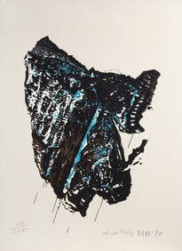 Malcolm Morley, Asteroid, Screenprint and mixed media on Arches
