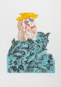 Enrico Baj, Baj Chez Picasso 1 (Weeping Woman), Aquatint Etching