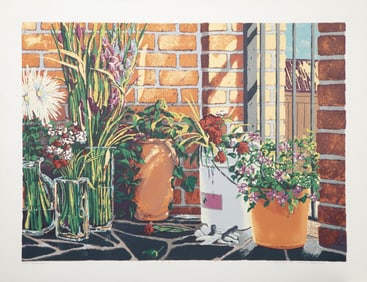 Gregory Johnson, Patio Reflections, Screenprint