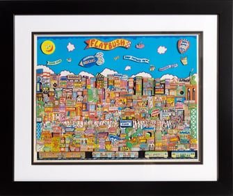 Al Schreiber, Flatbush, 3-D Offset Lithograph