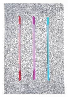 Georgette Batlle, Collage Elements III, Lithograph: Artist: Georgette Batlle, American (1942 - ) Title: Collage Elements III Year: 1980 Medium: Lithograph, signed and numbered in pencil Edition: 125 Size: 44 x 30 in. (111.76 x 76.2 cm)