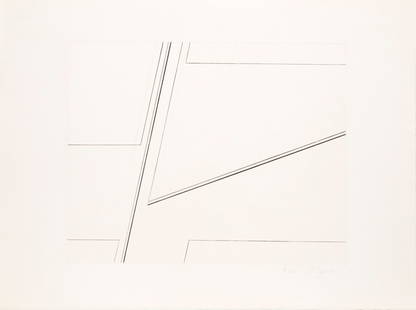 Laurace James, Untitled, Etching: Artist: Laurace James, American (1937 - ) Title: Untitled Portfolio: A.I.R. Women's Portfolio Year: 1975 Medium: Etching, signed and numbered in pencil Edition: 8/30 Size: 22 x 30 in. (55.88 x 76.2 cm