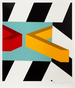 Allan D'Arcangelo, Caves, Screenprint