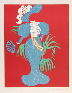 Robert Indiana, Lillian Russell, Lithograph: Artist: Robert Indiana, American (1928 - 2018) Title: Lillian Russell Year: 1977 Medium: Lithograph, signed and numbered in pencil Edition: 150, AP 26 Size: 24 in. x 20 in. (60.96 cm x 50.8 cm)