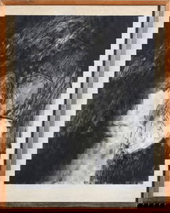 Bruce Dorfman, Image, Ink and Charcoal on paper: Artist: Bruce Dorfman, American (1936 - ) Title: Image Year: circa 1967 Medium: Ink and Charcoal on paper Size: 24 x 19 in. (60.96 x 48.26 cm) Frame Size: 29 x 23 inches