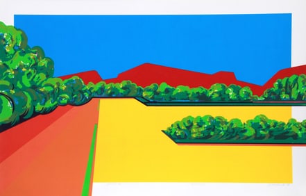 Joan Melnick, Monhonk, State 2, Screenprint