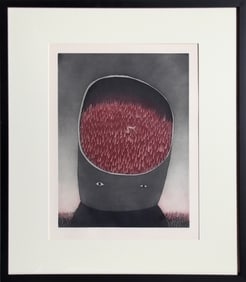 Jean-Michel Folon, Les Ruines Circulaires VII, Aquatint Etching