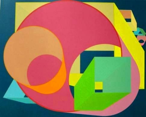 Al Held, Scholes I, Screenprint: Artist: Al Held, American (1928 - 2005) Title: Scholes I Year: 1991 Medium: Screenprint, signed and numbered in pencil Edition: 80 Size: 29 in. x 34 in. (73.66 cm x 86.36 cm)