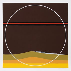 Thomas W. Benton, Yellow Dunes, Screenprint