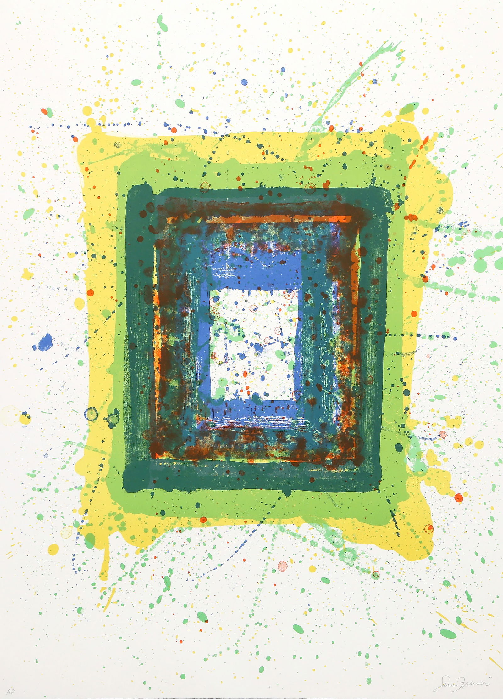 Sam Francis, Untitled (SF-354), Lithograph on BFK Rives (1 of 4)