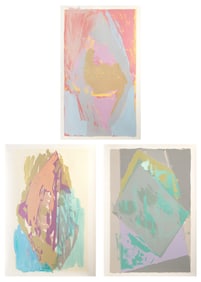 Darryl Hughto, Lot of 3 Screenprints with Acrylic Painting