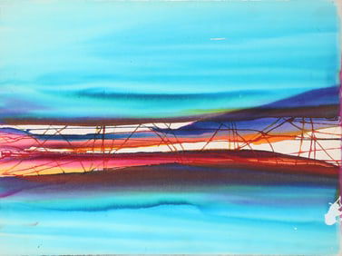 Geri Taper, Webbed Horizon, Watercolor on Arches