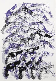 Arman, Royal Guns, Screenprint on Arches