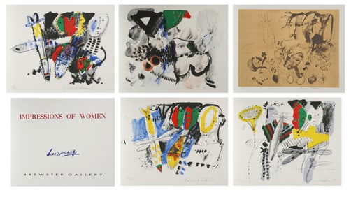 Doo-shik Lee, Impressions of Women, Suite of Five Lithographs on Arches Paper