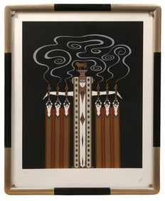Erte, At the Theatre: Golden Calf, Screenprint on Arches