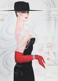 Erik Freyman, Night on the Town, Watercolor and Airbrush Painting on Paper