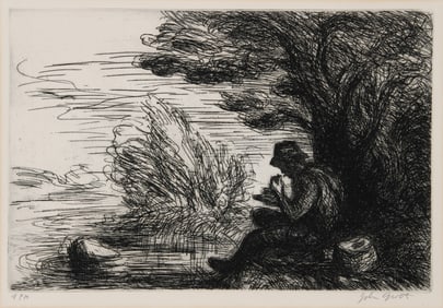 John August Groth, 4PM, Etching
