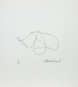 John Chamberlain, Linear Abstract 2, Drypoint Etching