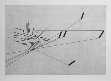 Barry Le Va, III from Plazas in Transition, Etching with Aquatint