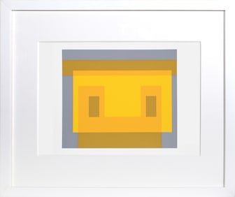 Josef Albers, Variant - P2, F9, I2, Screenprint on Mohawk Superfine Bristol paper