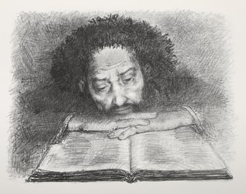 Tully Filmus, The Talmud, Lithograph on BFK Rives