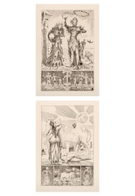 Lucien Coutaud, Lot of 2 Etchings