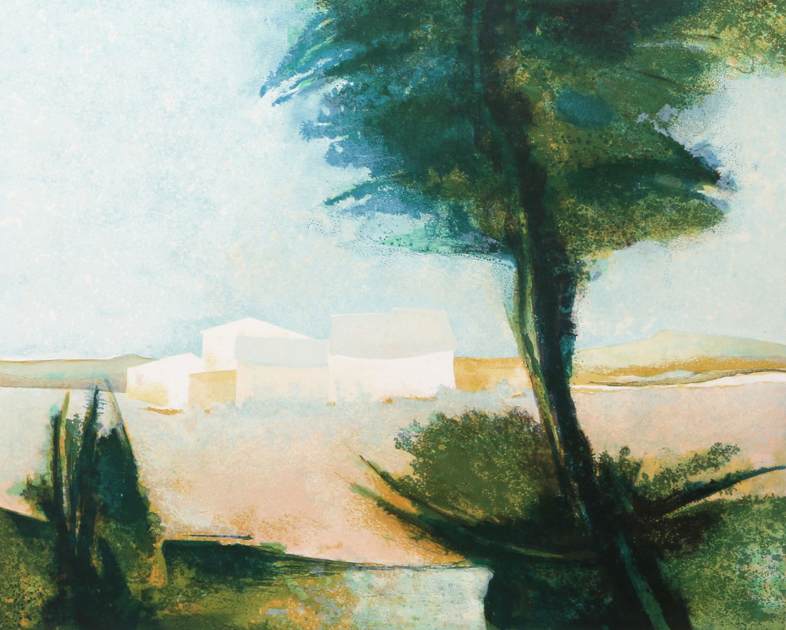 Claude Gaveau, Lavander, Lithograph: Artist: Claude Gaveau, French (1940 - ) Title: Lavander Year: circa 1977 Medium: Lithograph, signed, titled and numbered in pencil Edition: 85/175 Image Size: 18 x 22.5 inches Size: 22 x 30 in. (55.88