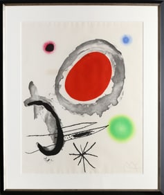 Joan Miro, Oiseau Entre deux Astres, Etching, Aquatint and Carborundum
