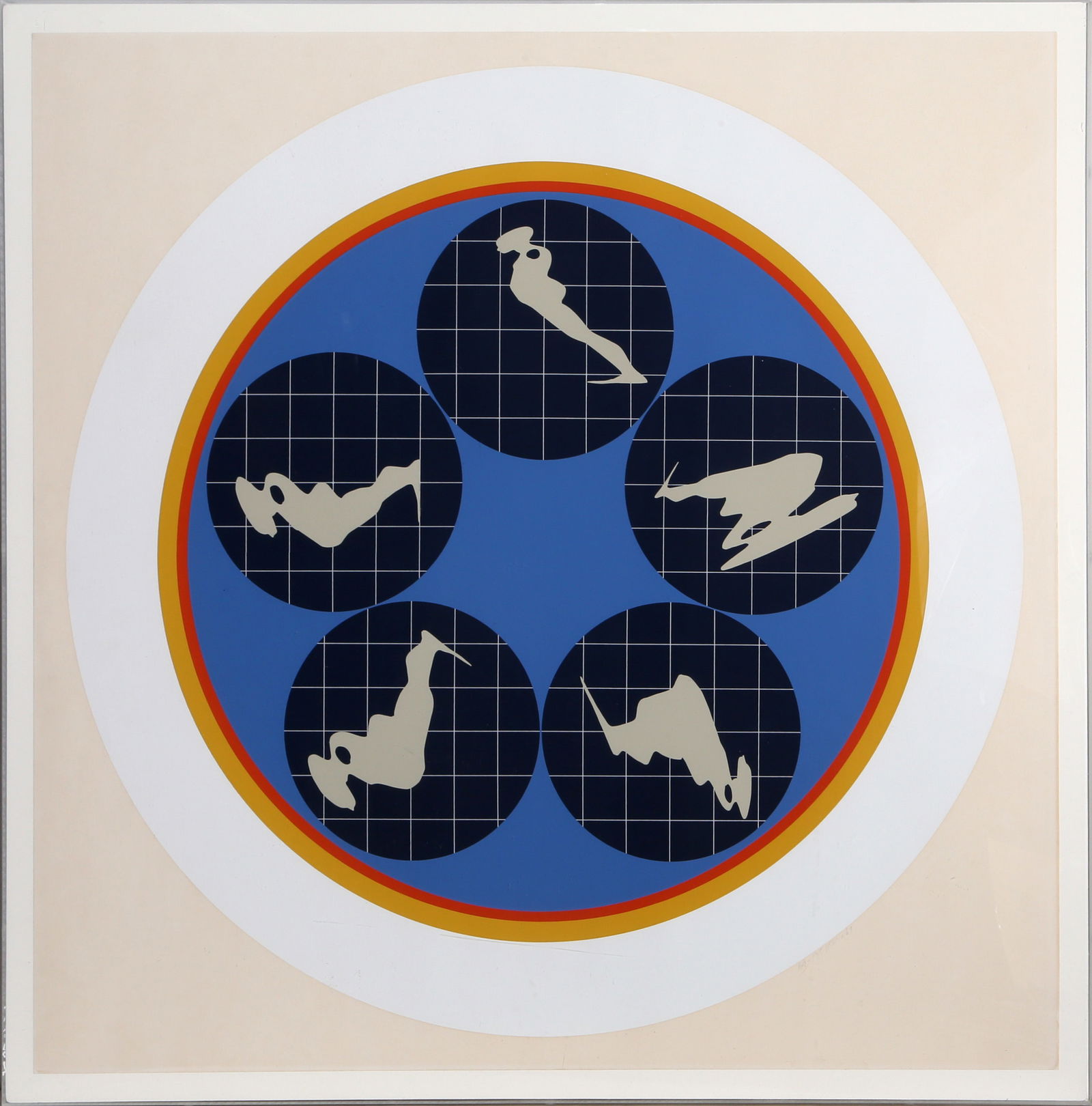 Ernest Tino Trova, Editions at Pace, Screenprint: Artist: Ernest Tino Trova, American (1927 - 2009) Title: Editions at Pace Year: 1969 Medium: Screenprint, signed and numbered in pencil Edition: 66/125 Size: 28 x 28 in. (71.12 x 71.12 cm) Frame Size: