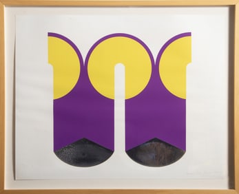 Gerald Laing, Screen, Screenprint with chrome mylar