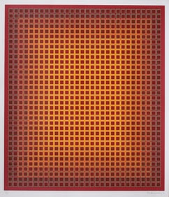 Julian Stanczak, Sequential Chroma, Screenprint