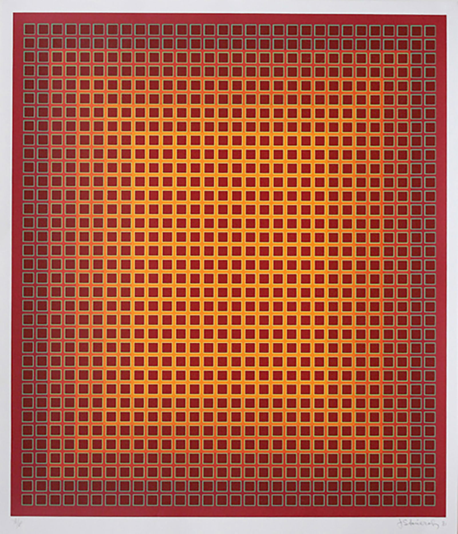 Julian Stanczak, Sequential Chroma, Screenprint (1 of 4)