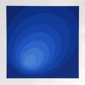 Leonid, Blue Ombre, Screenprint