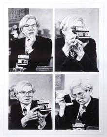 Jean-Pierre Laffont, Andy Warhol in His Office, Gelatin Silver Print