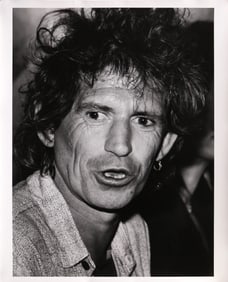 Rita Barros, Keith Richards at the Chelsea Hotel, Gelatin Silver Print